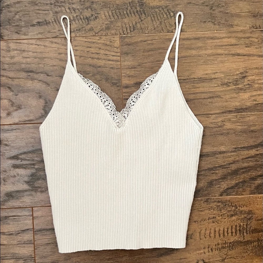 White lace pac sun tank. Size small